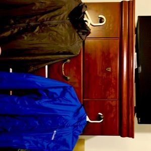 2 totally different raincoats